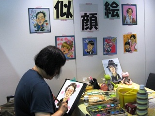 似顔絵師を呼ぶことができる出張派遣サービスと実演費用の見積の依頼は、イベント本舗